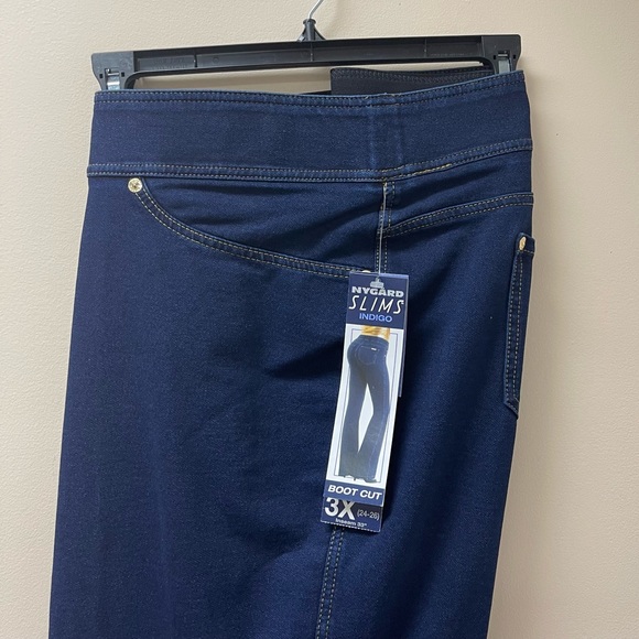 Indigo Nygard Boot Cut Plus size 3X - Picture 3 of 9